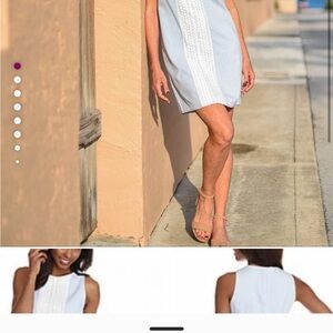 London Times Seersucker Shift Dress size 12